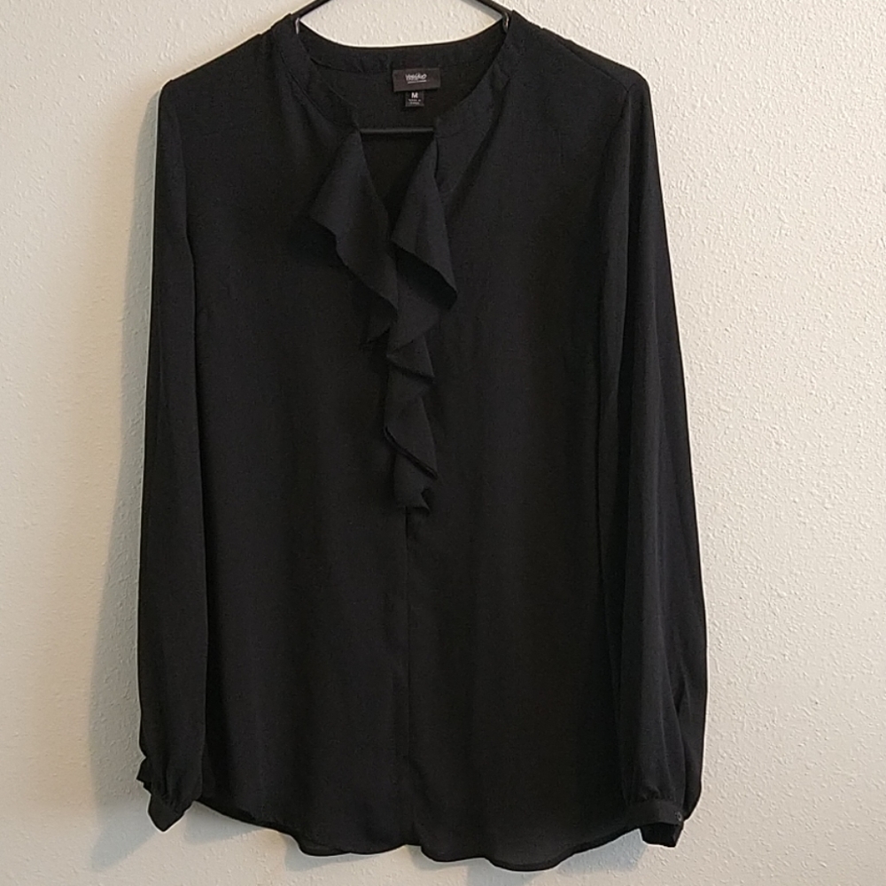 Black flowy blouse